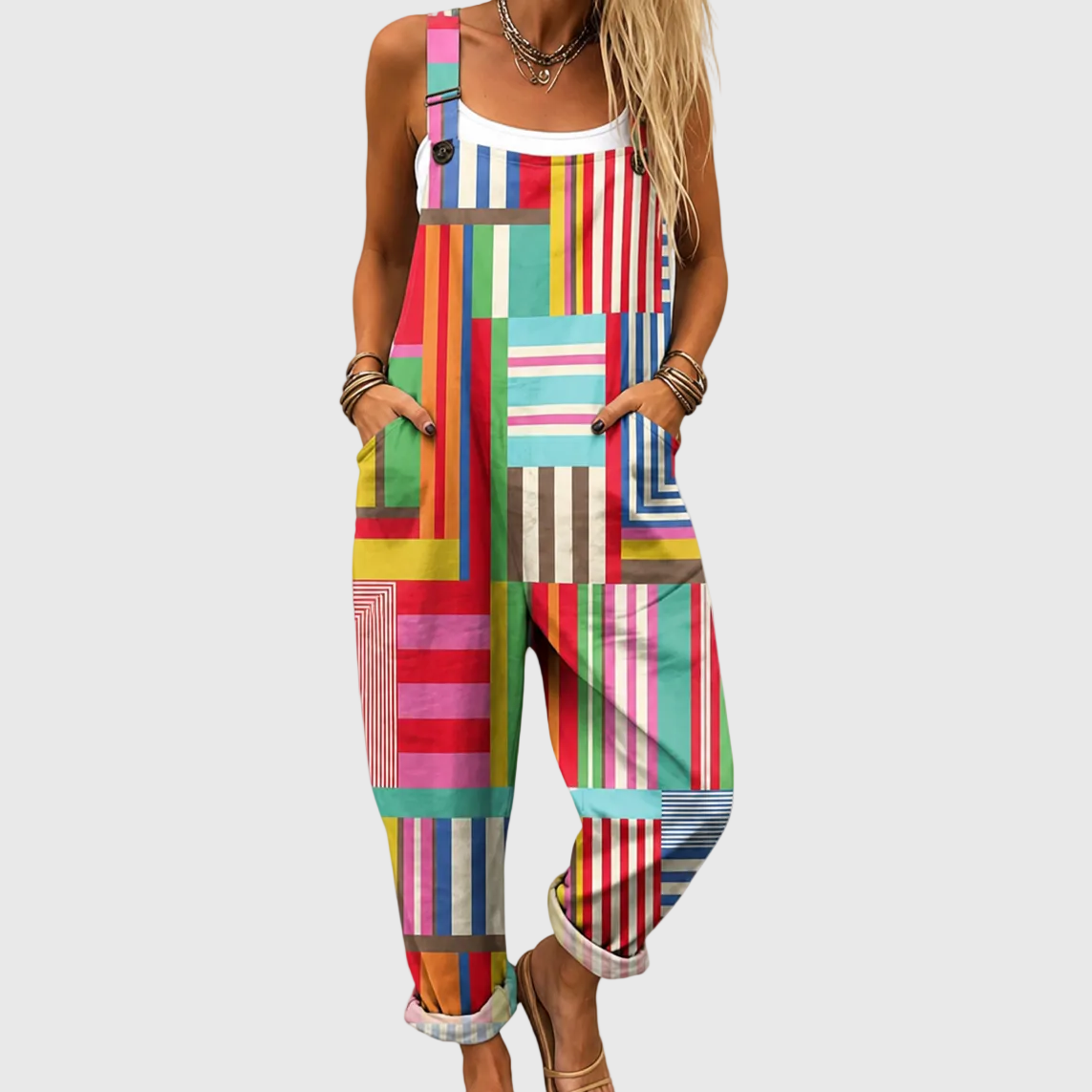 Salopette Patchwork Colorata