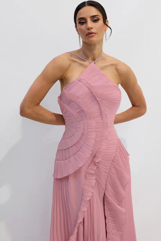 Abito con volant in edizione limitata - Rosa