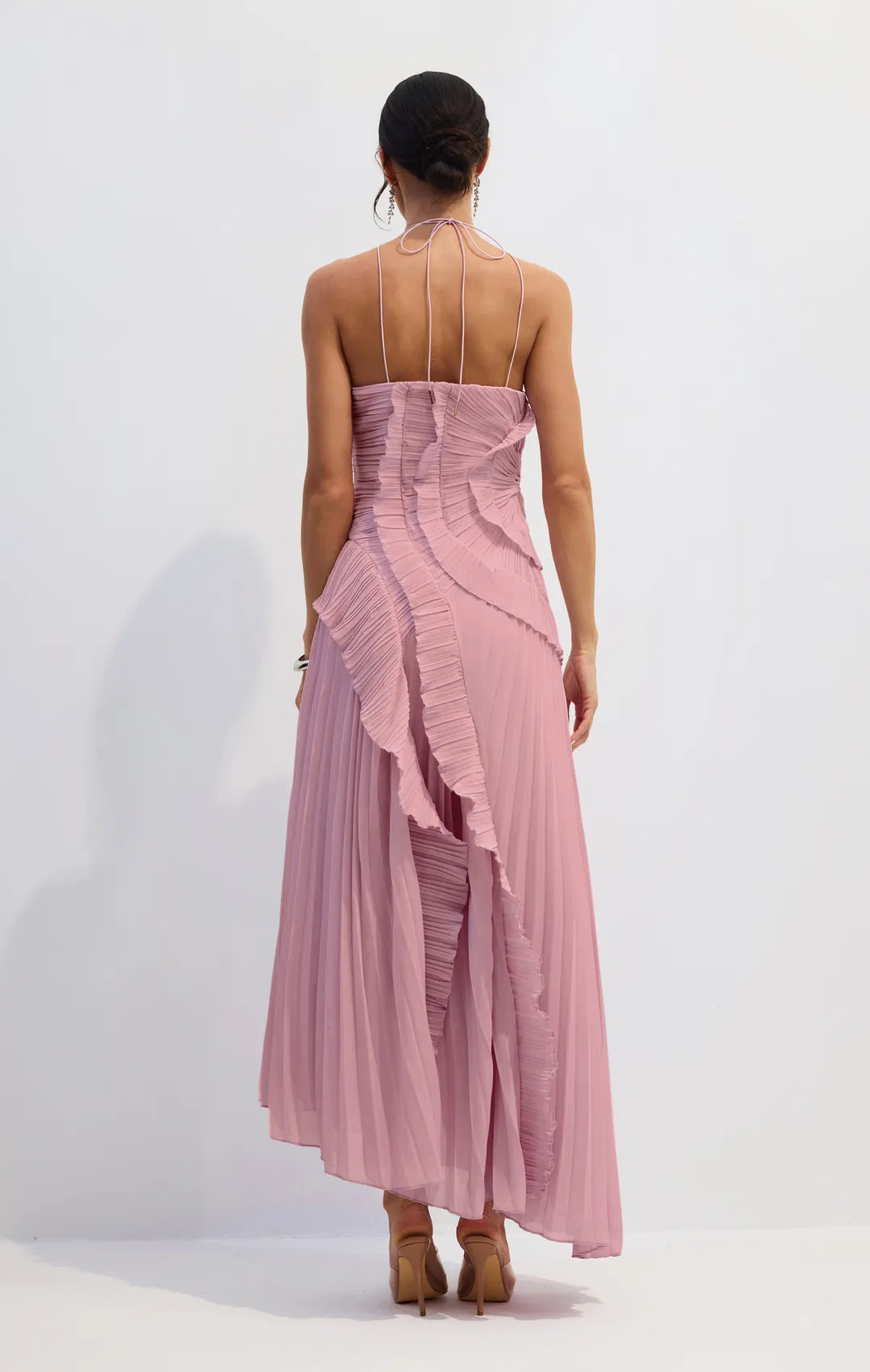 Abito con volant in edizione limitata - Rosa
