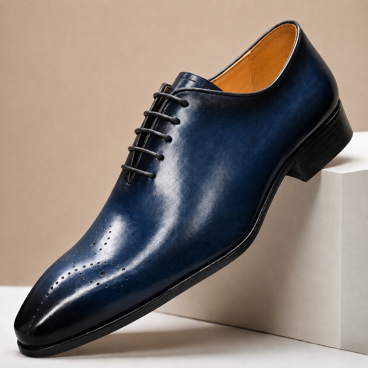 Scarpe Eleganti Alessio in Pelle Pieno Fiore – vista 11