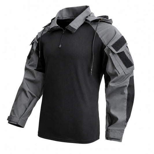 Ares | Completo tattico grigio, vista frontale