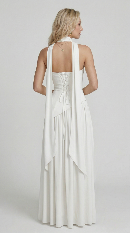 Chloe | Maxi Dress- Bianco
