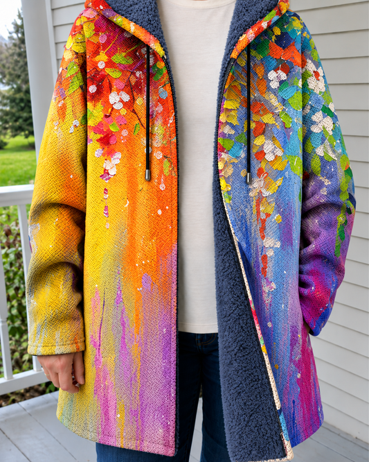Cappotto Artistico Bohemien Alessandro, indossato