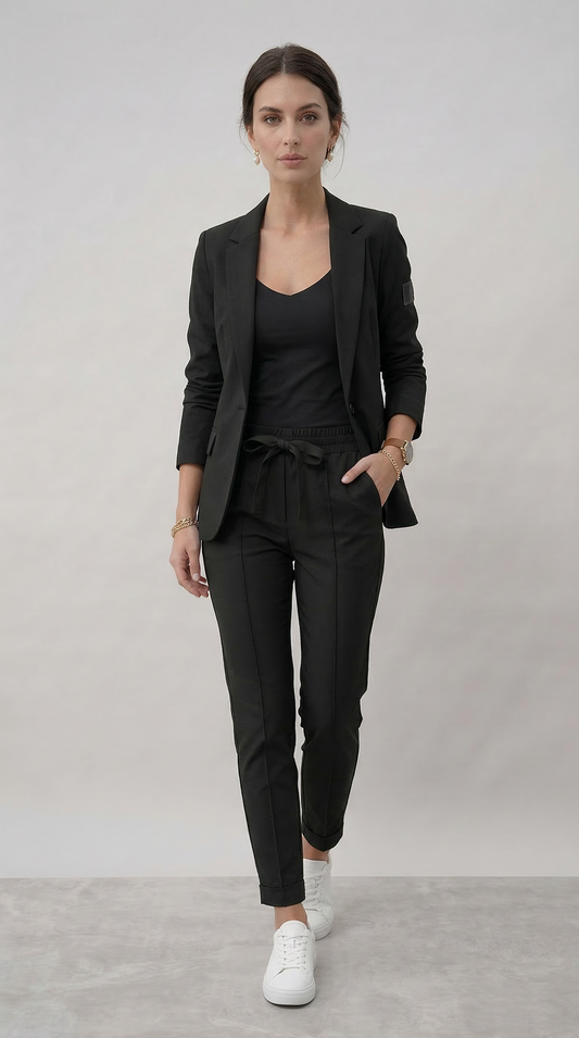 Tailleur Ginevra (Giacca + Pantaloni)-Blu Scuro