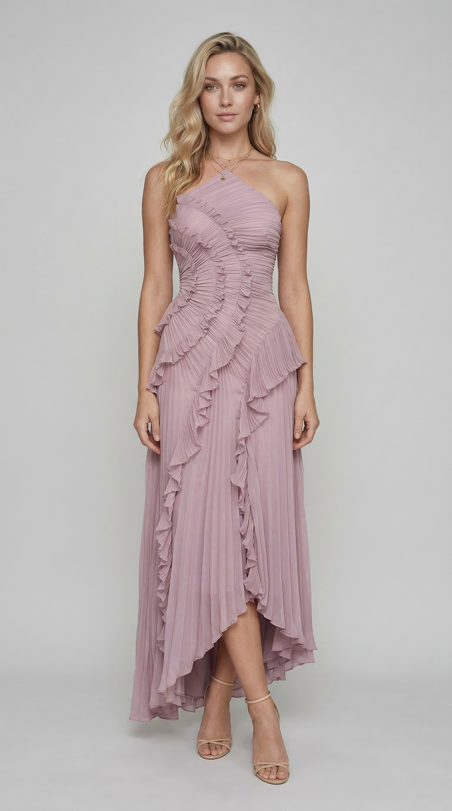 Abito con volant in edizione limitata - Viola