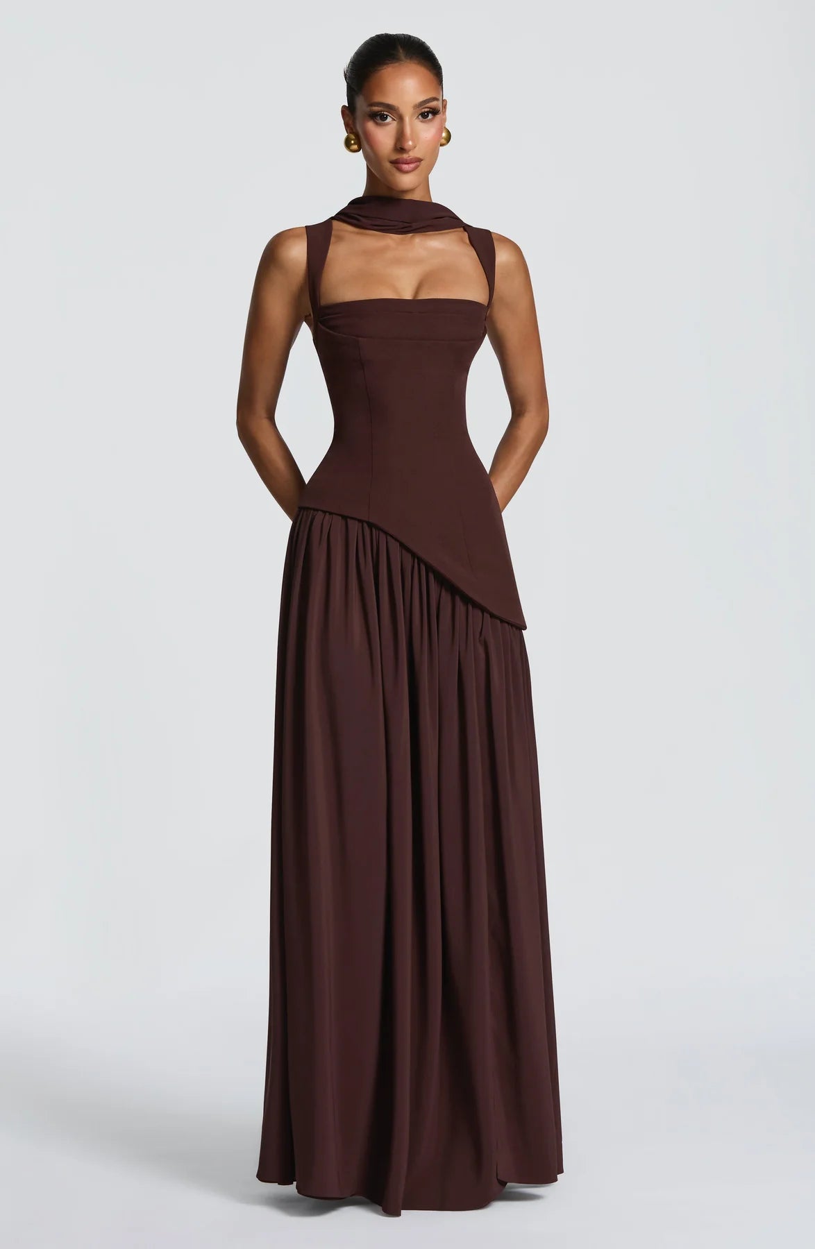 Tullulah Maxi Abito - Marrone