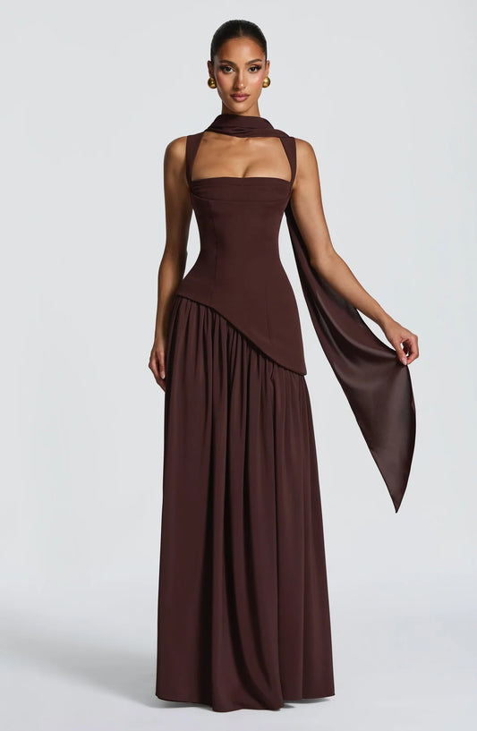 Tullulah Maxi Abito - Marrone