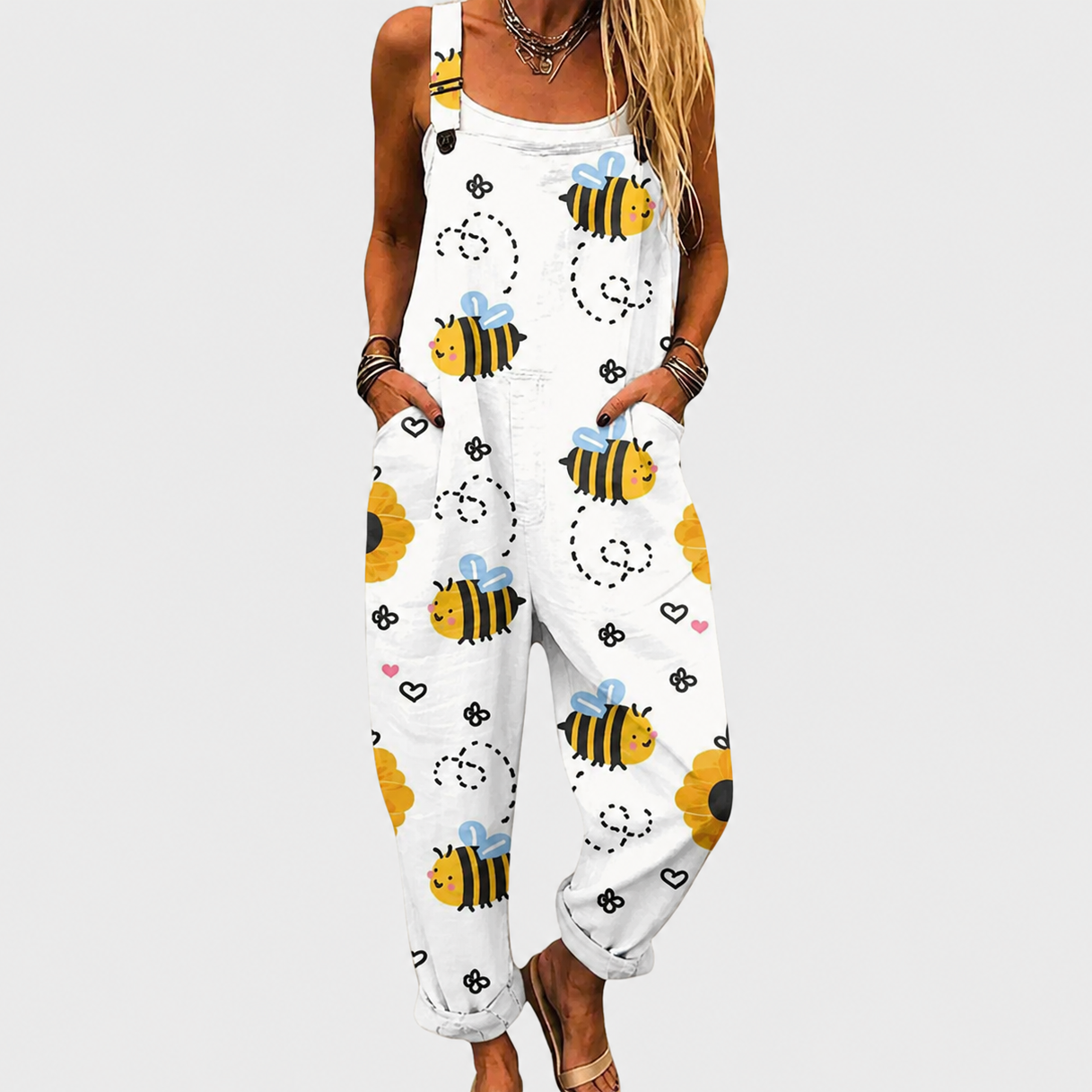 Salopette Stampata – Comfort Senza Sforzo