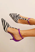 Davina™ | Tacchi a Stiletto con Stampa Zebra Audace