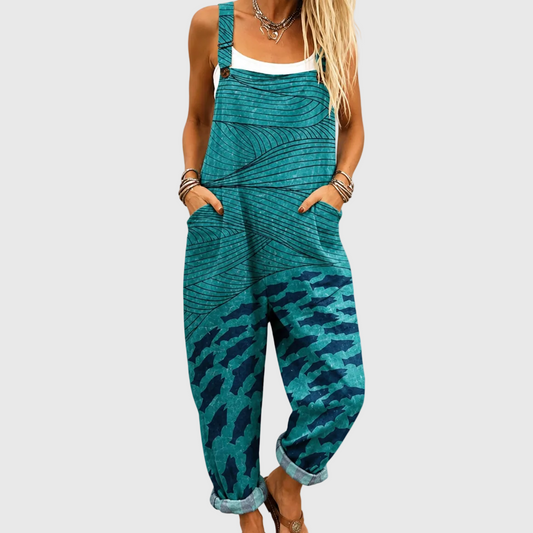 Salopette Marine Wave – Turchese
