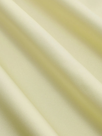 Abito lungo spaccato con scollo all'americana senza schienale - Limone