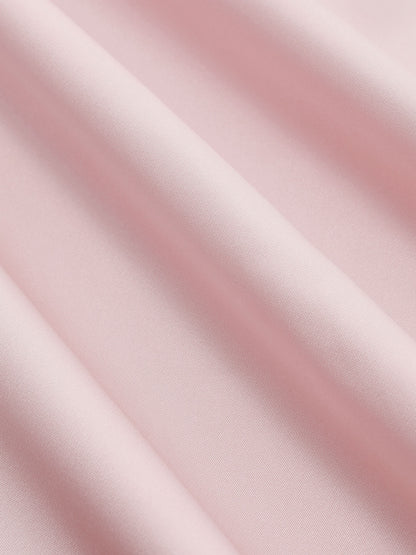 Abito lungo spaccato con scollo all'americana senza schienale - Rosa