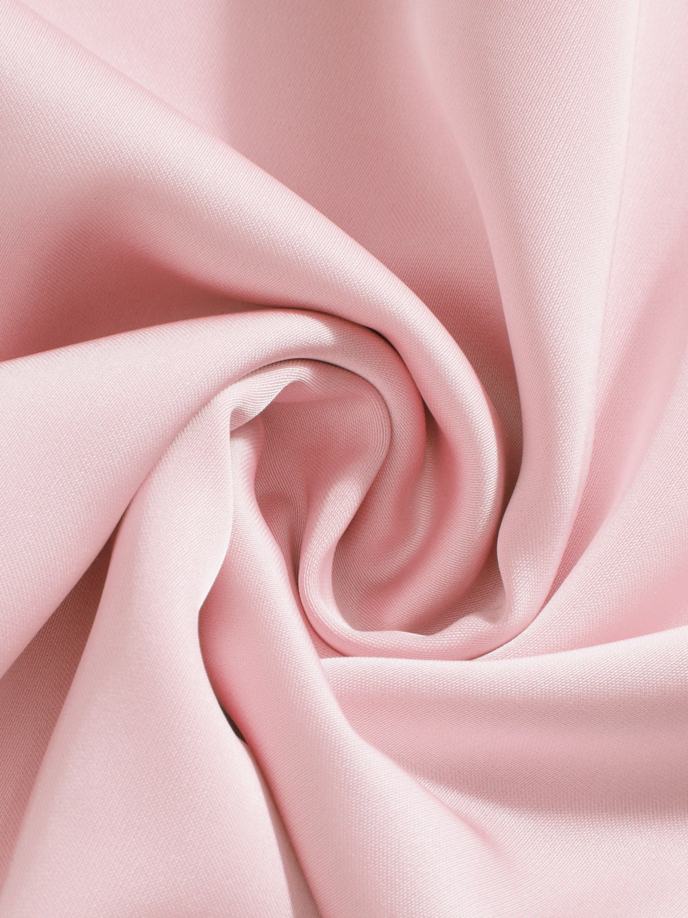 Abito Maxi in Raso con Collo Alto e Maniche a Mantella - Rosa