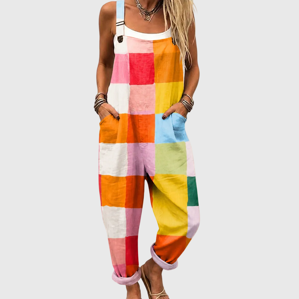 Salopette Color Block – Multicolore