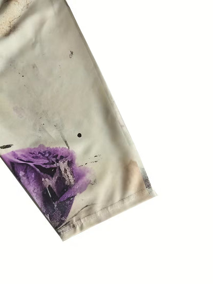 Abito casual da donna con stampa floreale - Grigio