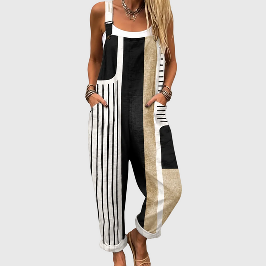 Salopette patchwork moderna