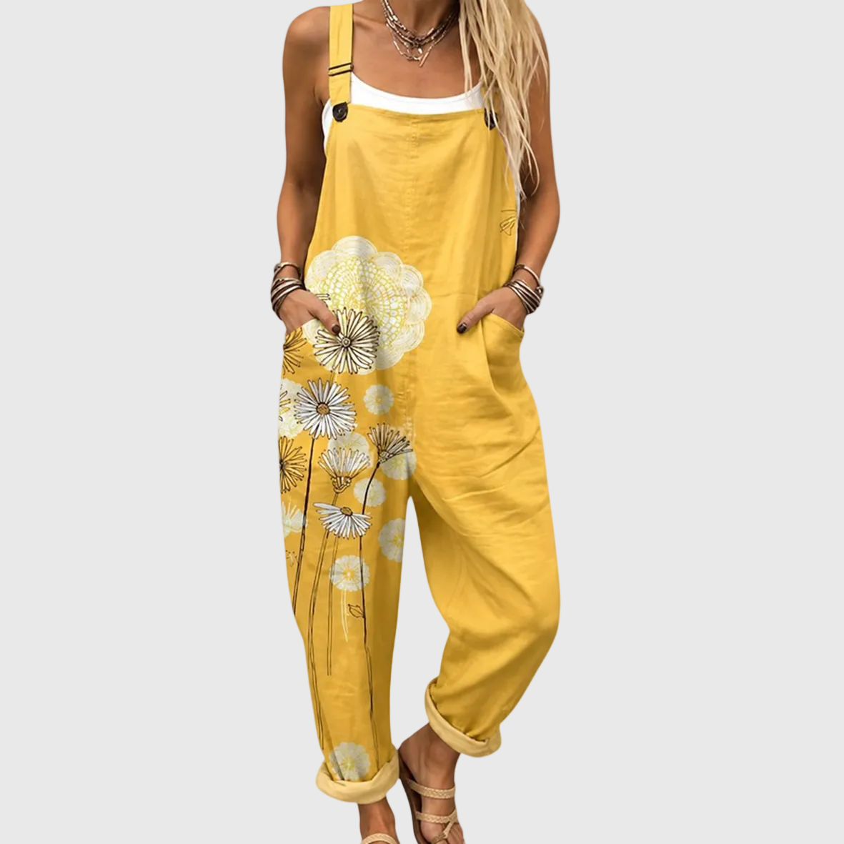 Salopette Fiore Dorato – Gialla
