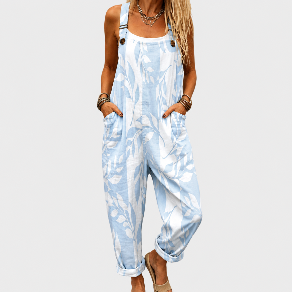 Salopette stampata casual