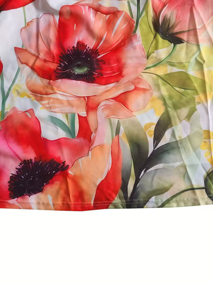 Abito casual da donna con stampa floreale - Tulipano