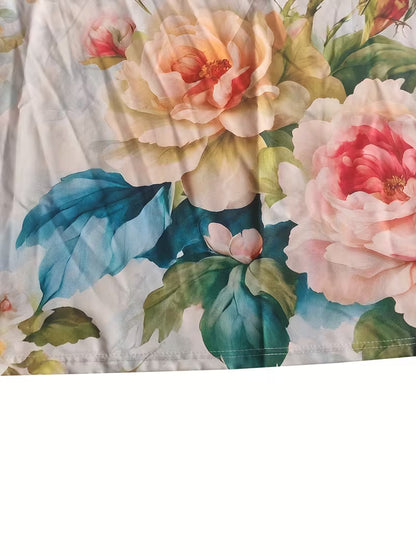 Abito casual da donna con stampa floreale