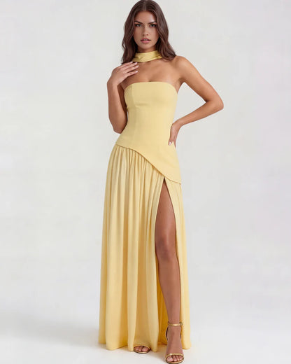 Chloe | Maxi Dress- Marrone