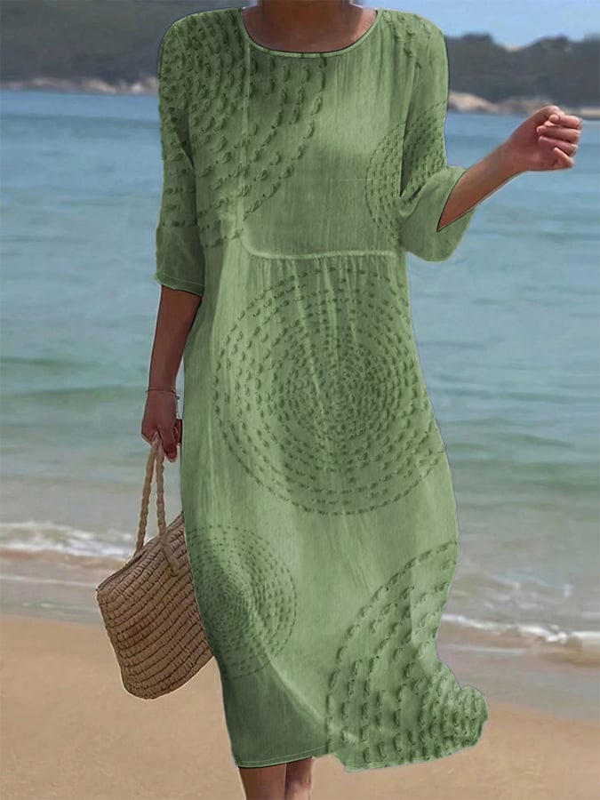 Abito casual ricamato da donna