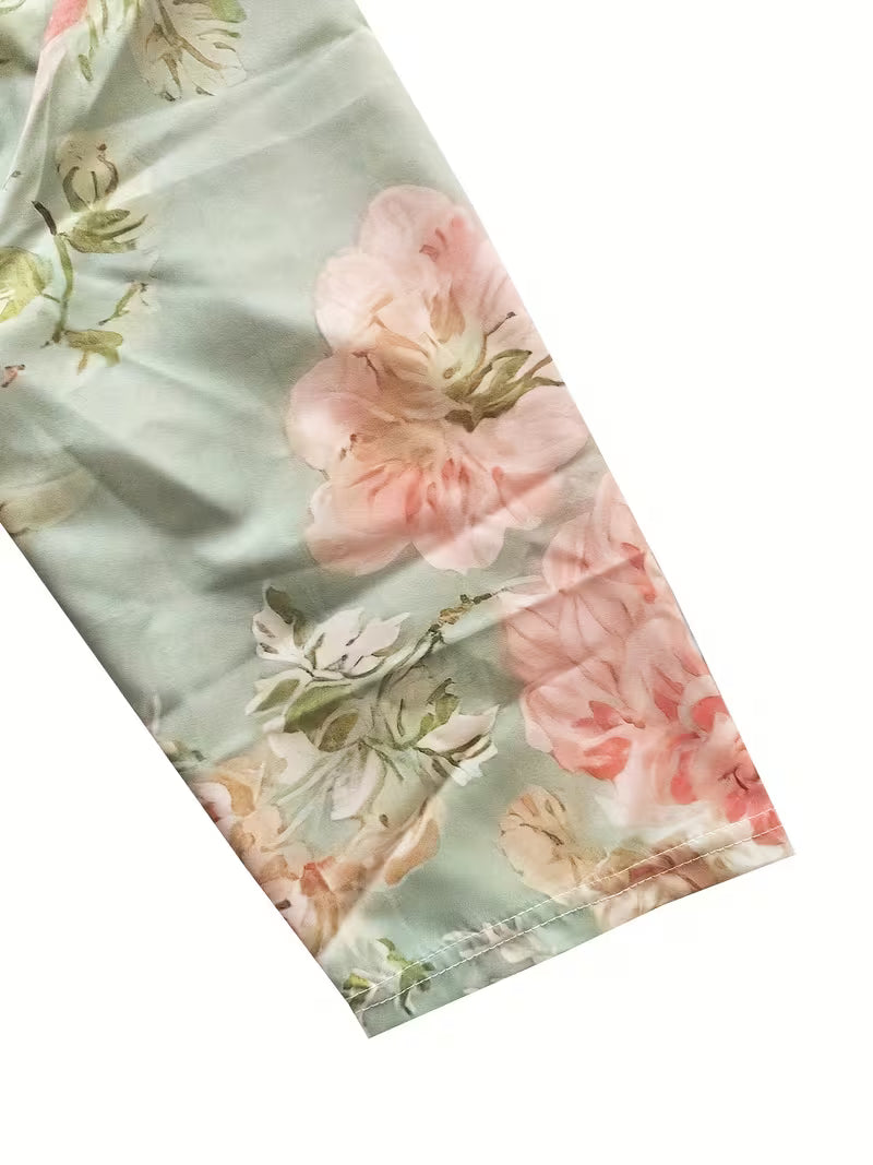 Abito casual da donna con stampa floreale - Verdee