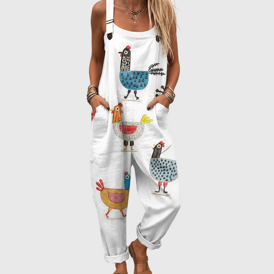 Salopette Galline Felici – Stile Campestre