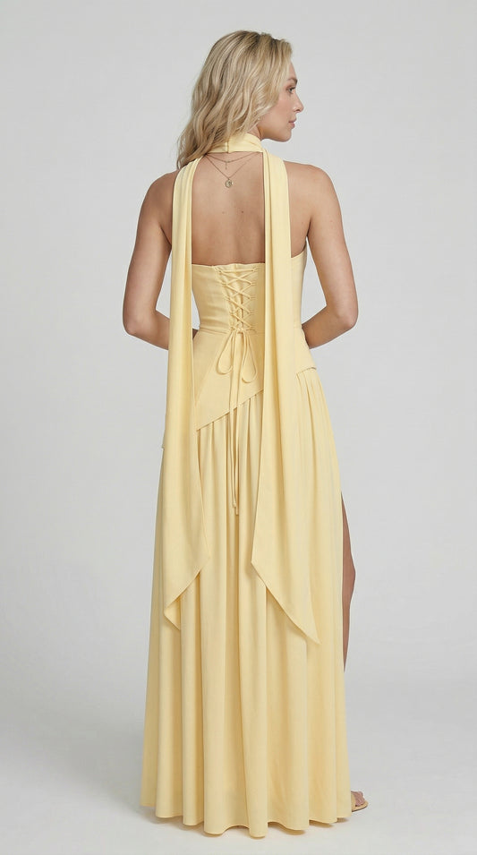 Chloe | Maxi Dress- Limone