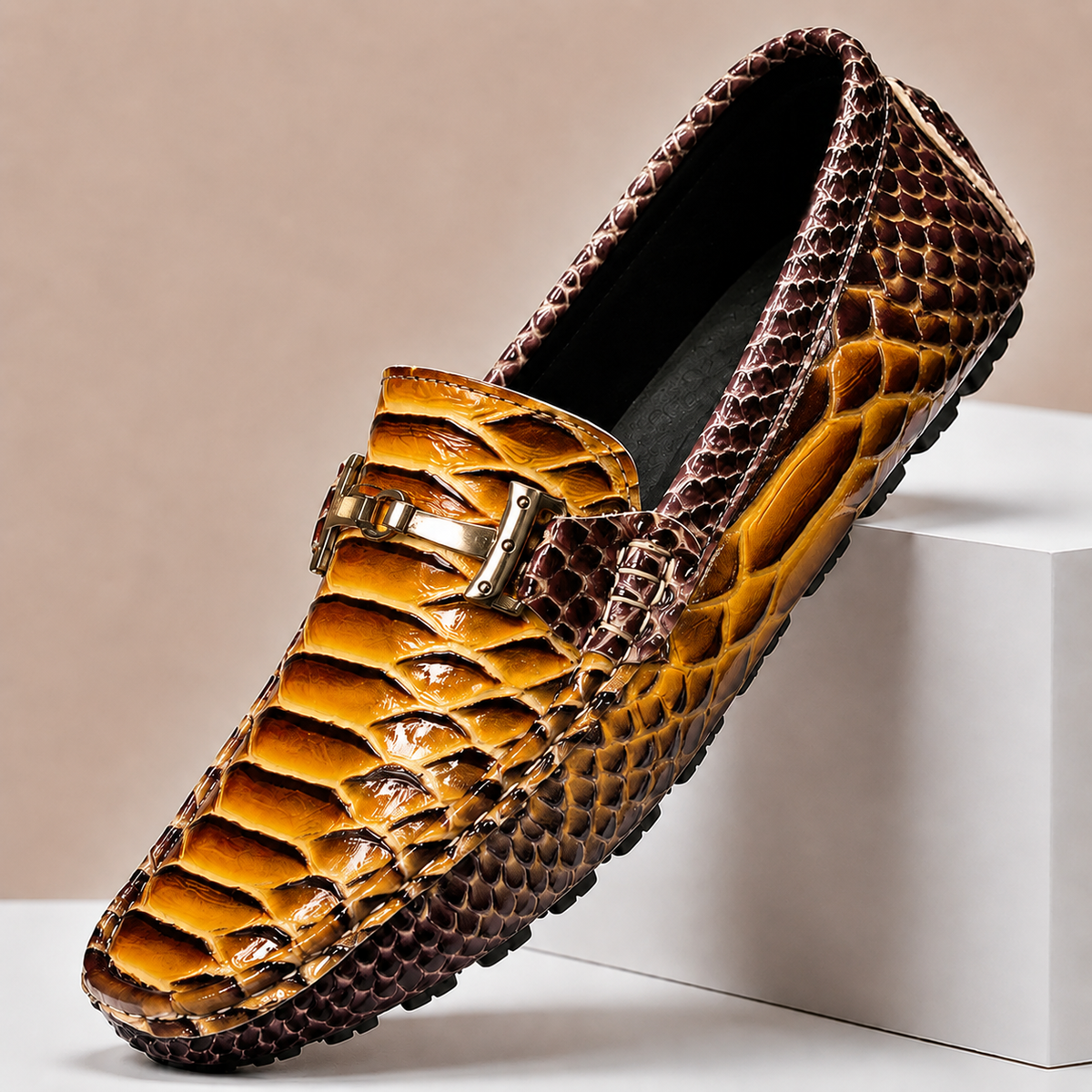 Mocassini Torina in Vera Pelle – Marrone