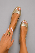 Sandali Dorati Comfort Chic