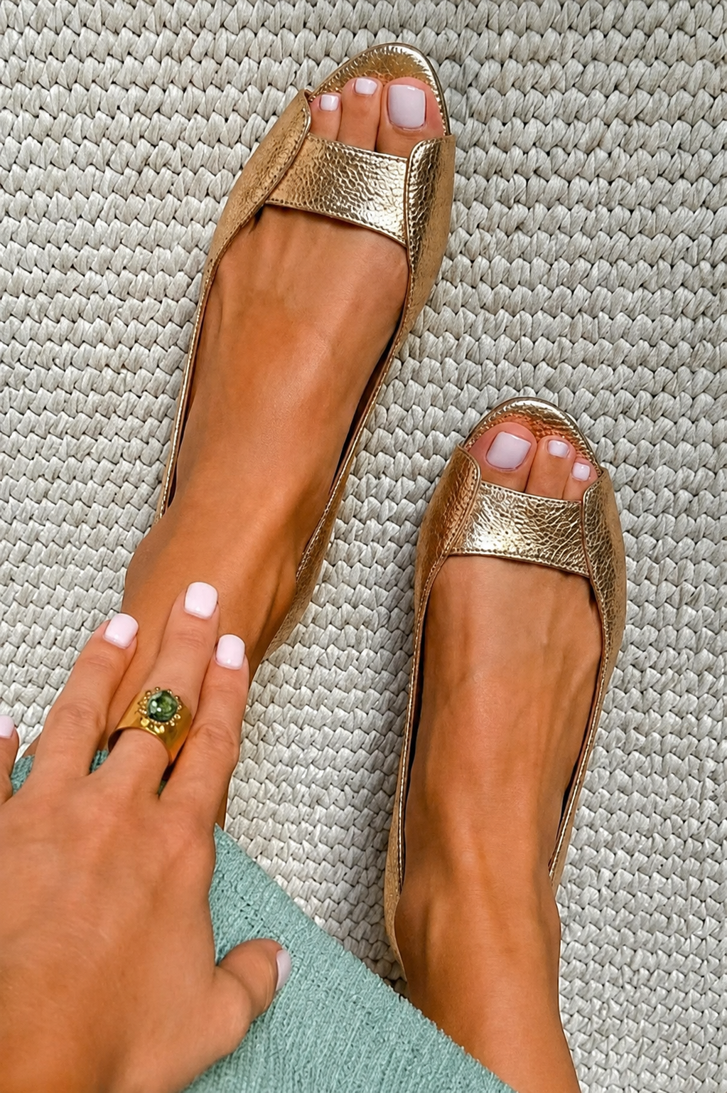 Sandali Dorati Comfort Chic