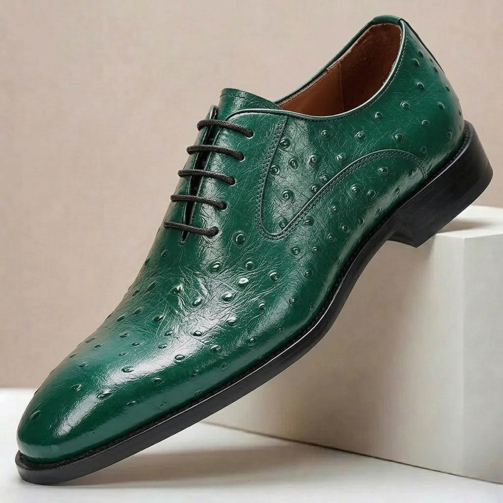 Scarpe Eleganti Balvani in Pelle – Verde