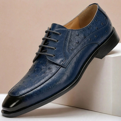 Scarpe Eleganti Tavero in Pelle Pieno Fiore – Grigio