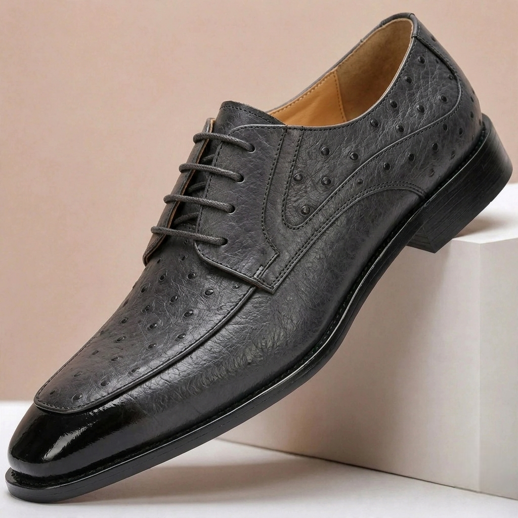 Scarpe Eleganti Tavero in Pelle Pieno Fiore – Verde