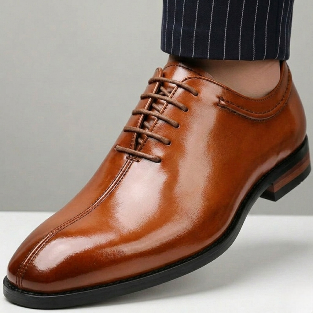Scarpe Derby Talisman in Vera Pelle – Cuoio
