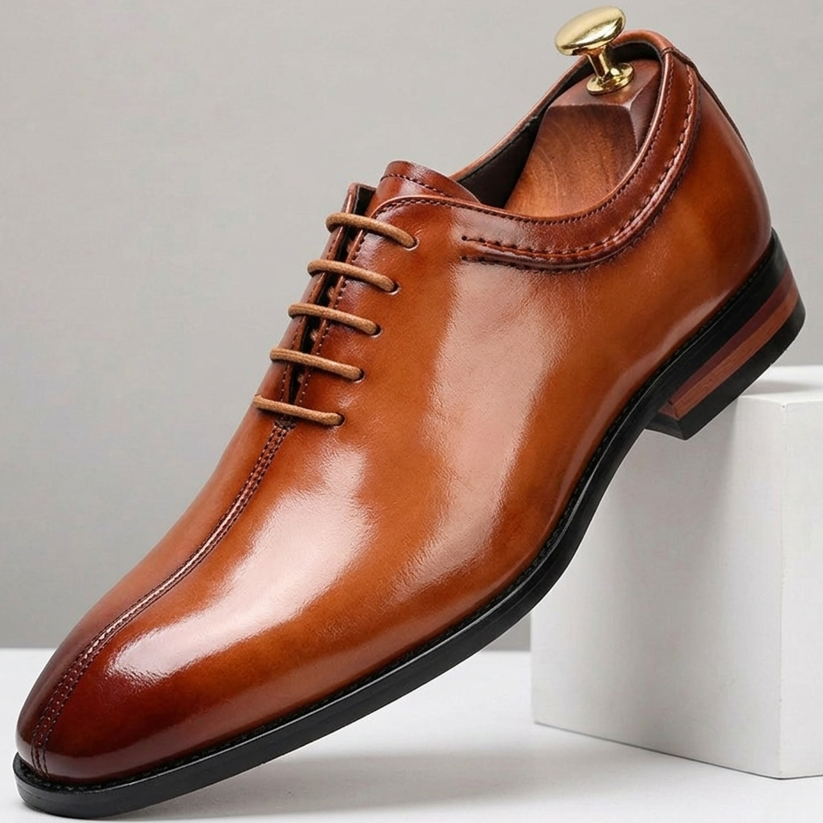 Scarpe Derby Talisman in Vera Pelle – Cuoio