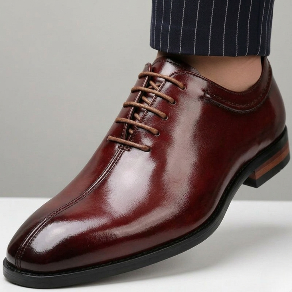 Scarpe Derby Talisman in Vera Pelle – Rosso