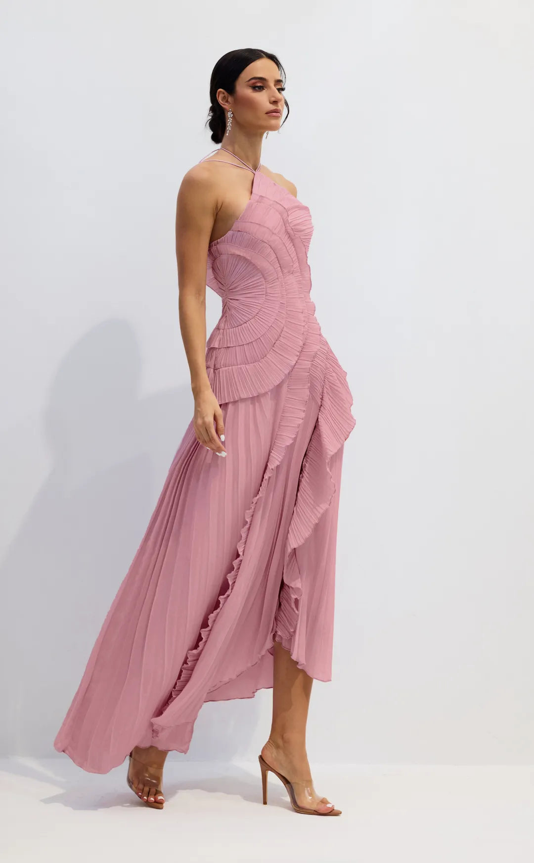 Abito con volant in edizione limitata - Rosa