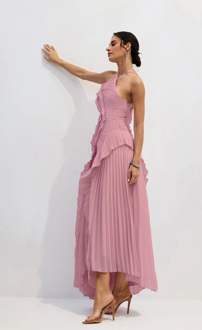 Abito con volant in edizione limitata - Rosa
