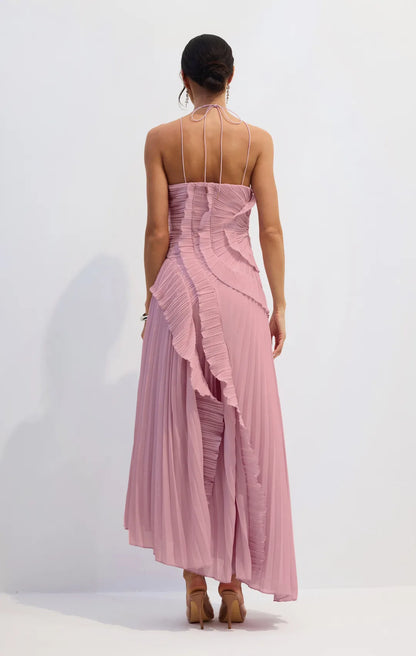 Abito con volant in edizione limitata - Rosa