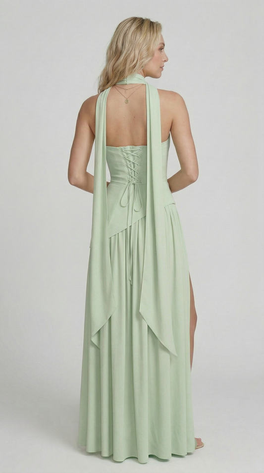 Chloe | Maxi Dress- Verde lime
