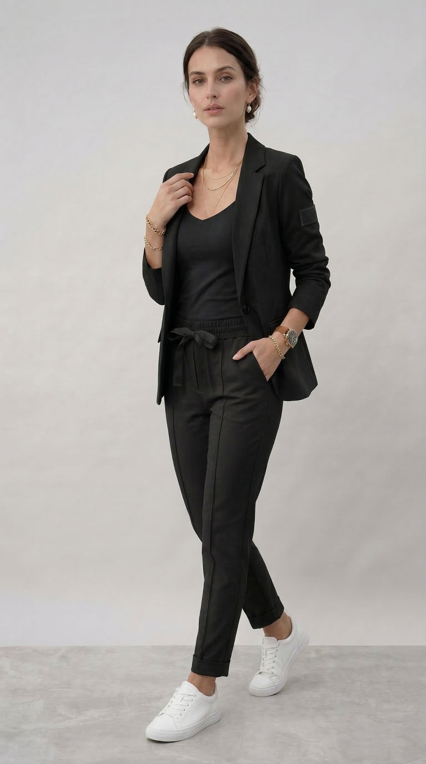 Tailleur Ginevra (Giacca + Pantaloni)-Beige