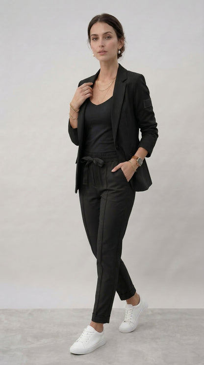 Tailleur Ginevra (Giacca + Pantaloni)-Beige