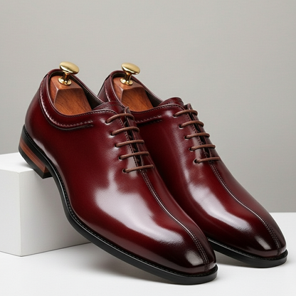 Scarpe Derby Talisman in Vera Pelle – Rosso