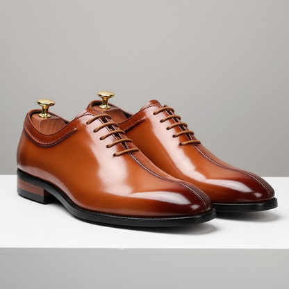 Scarpe Derby Talisman in Vera Pelle – Cuoio