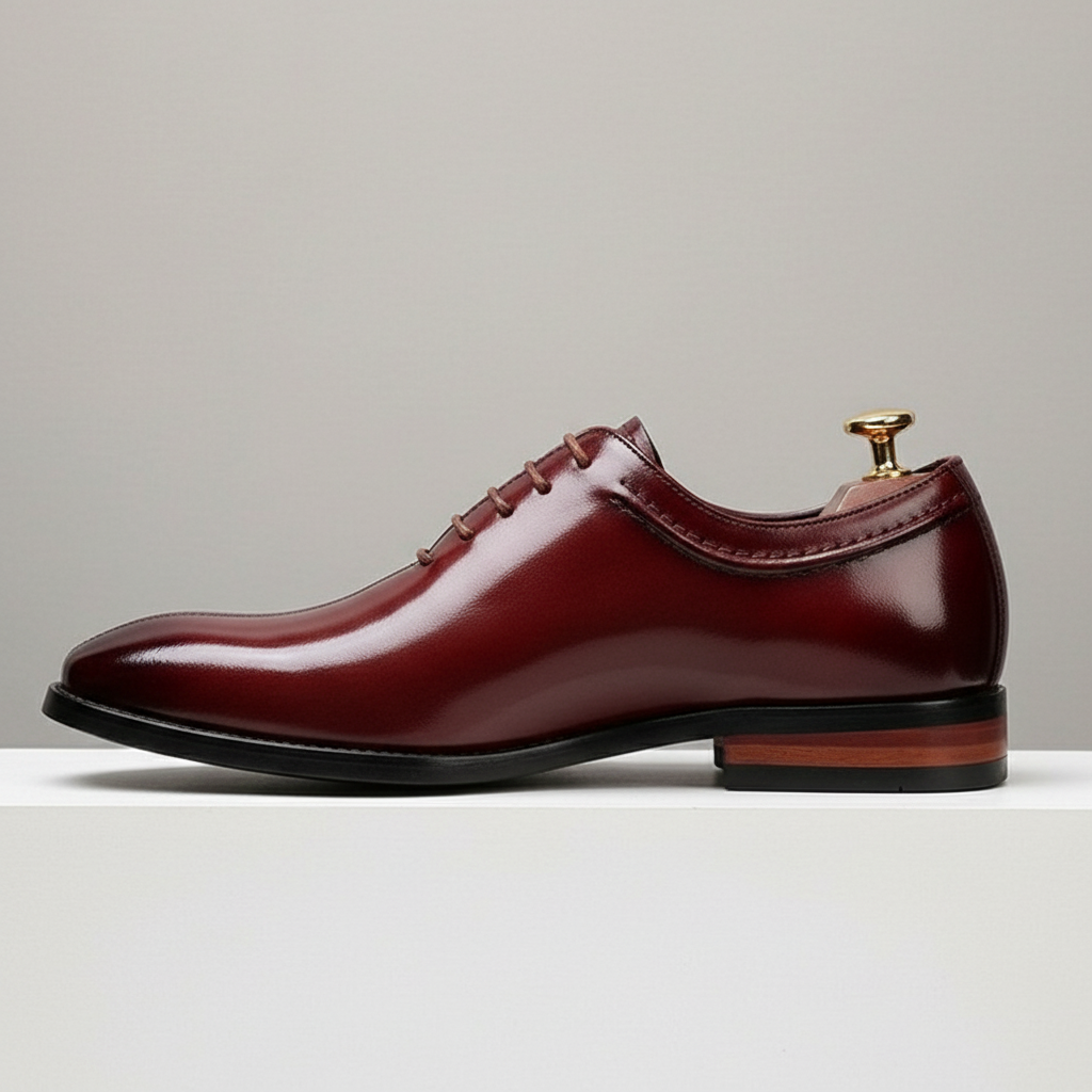 Scarpe Derby Talisman in Vera Pelle – Rosso