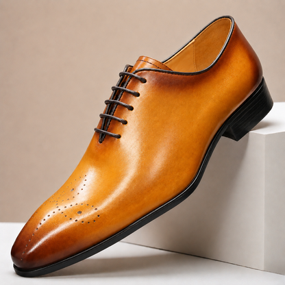 Scarpe Eleganti Alessio in Pelle Pieno Fiore – vista 1