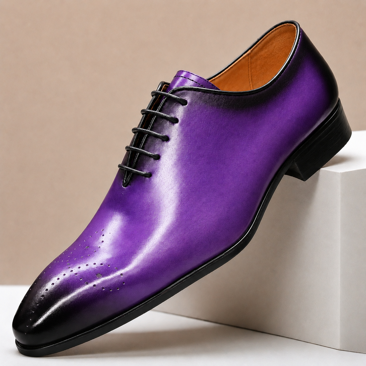 Scarpe Eleganti Alessio in Pelle Pieno Fiore – vista 4