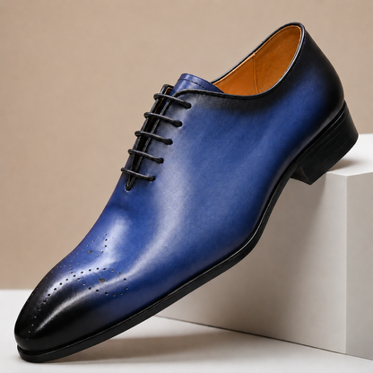 Scarpe Eleganti Alessio in Pelle Pieno Fiore – vista 6